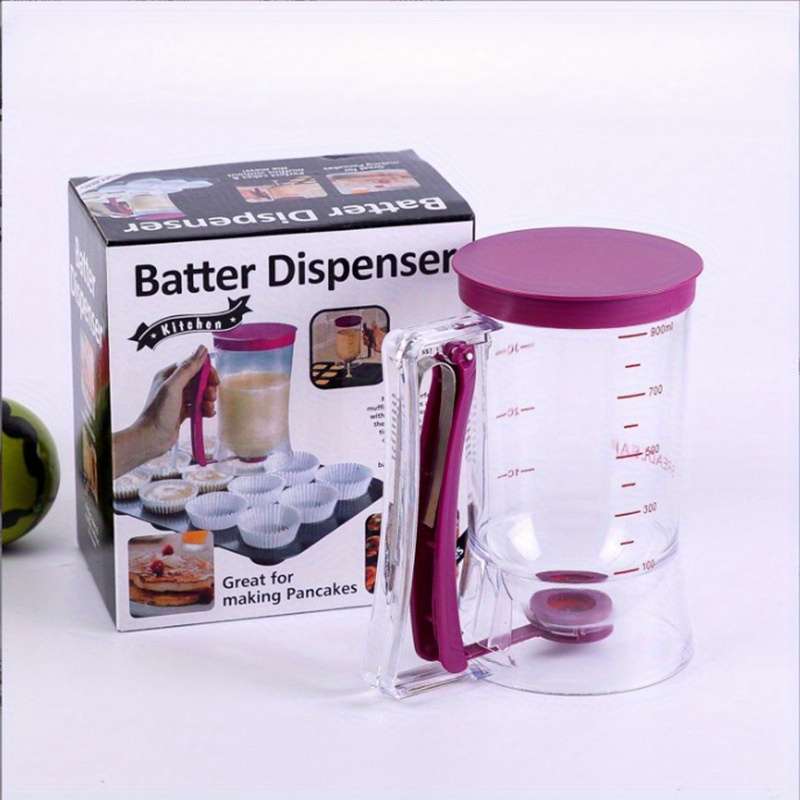 1pc Easy-Use Handheld Batter Dispenser with Measurements Precise Pouring Tool for Precise Baking