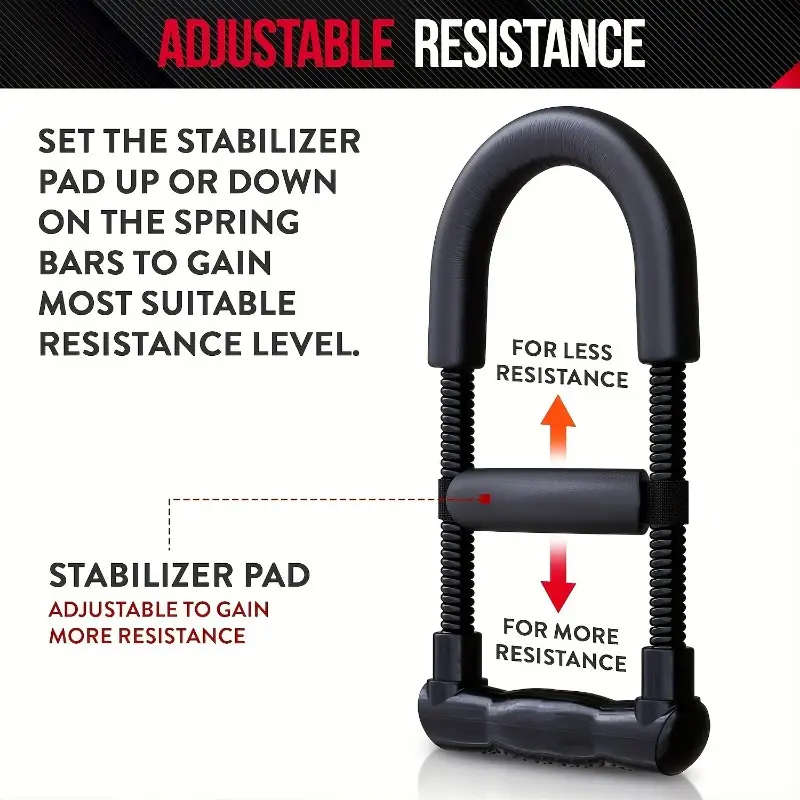 1pc Adjustable Iron Forearm Strength Trainer Enhances Wrist Strength Dexterity Coordination Ideal fo
