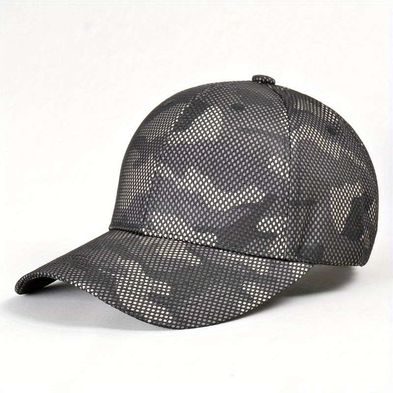 1pc Stripe Pattern Tactical Camouflage Baseball Cap Lightweight Adjustable Fitted Polyester with