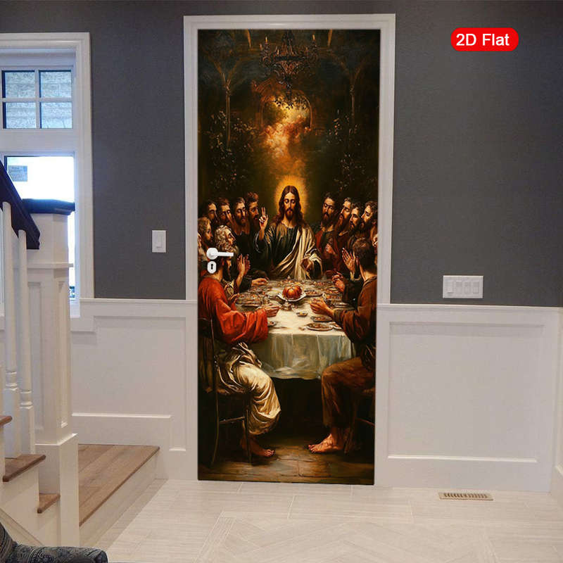 1pc 30.3x78.7 inches   77x200 cm   Jesus Christian Themed Stickers