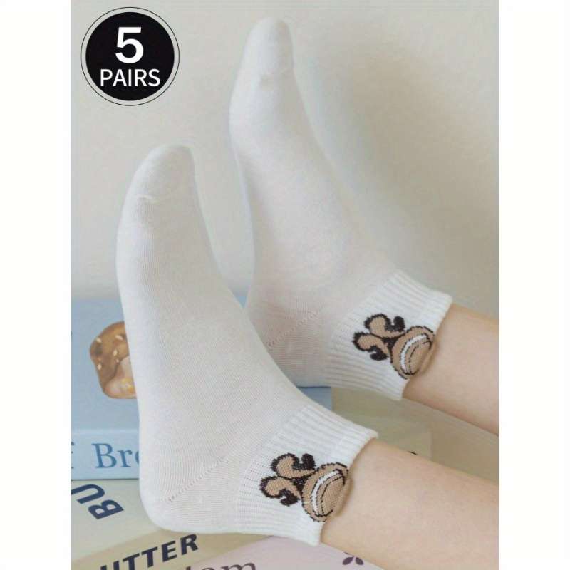 5 Pairs Multicolor One Size High Elastic Socks