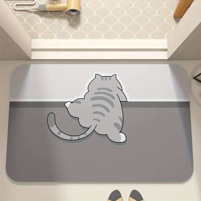 1Pc Gray 50x80cm 20x32inch Floor Mat