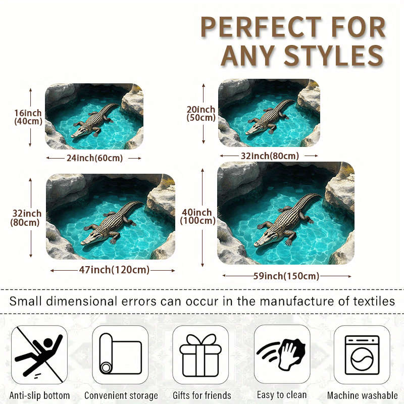 1Pc 15.75x23.62inch 40x60cm Floor Mat