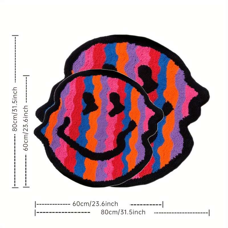 1Pc Mixed Color 60x60cm 23.6x23.6inch Floor Mat