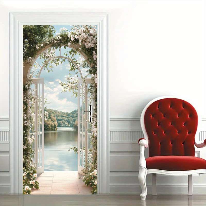 1Pc 95.0x214.88cm Door Window Sticker