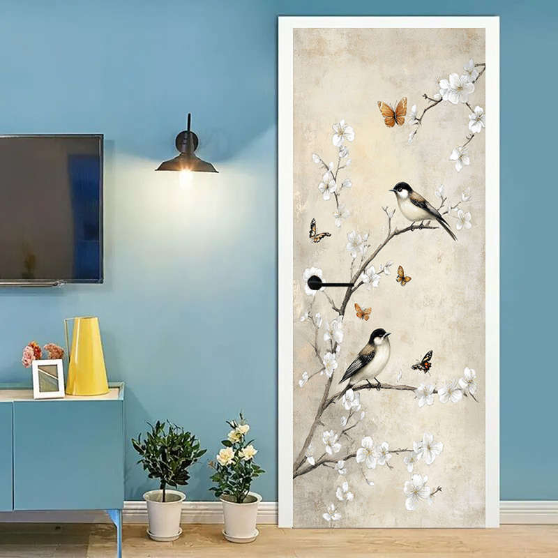 1Pc 95.0x209.8cm Door Window Sticker