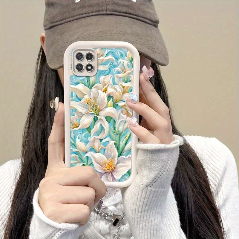 1pc White For Samsung Galaxy A05s Phone Cases