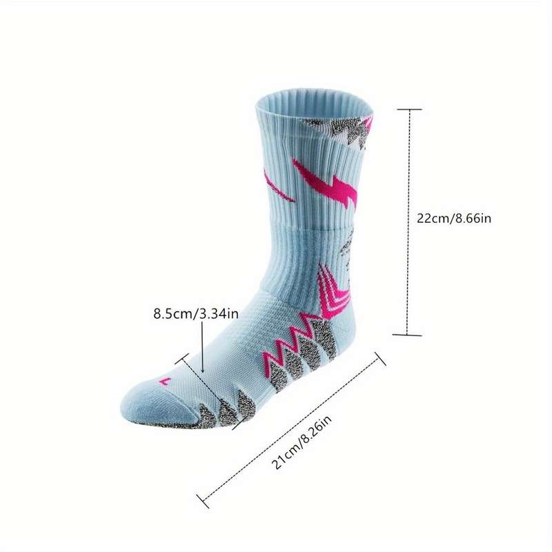 1 Pair Blue One Size Socks