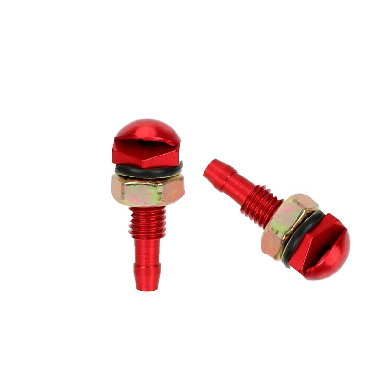 2Pcs Red Universal Aluminum Alloy Car Washer Wiper Jet Nozzles