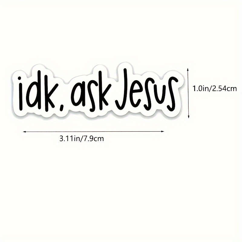 3 Pieces Jesus Christian Themed Stickers