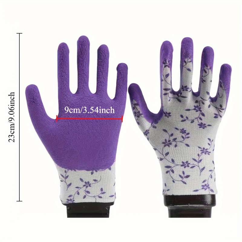 2 Pairs Purple Household Cleaning Gloves