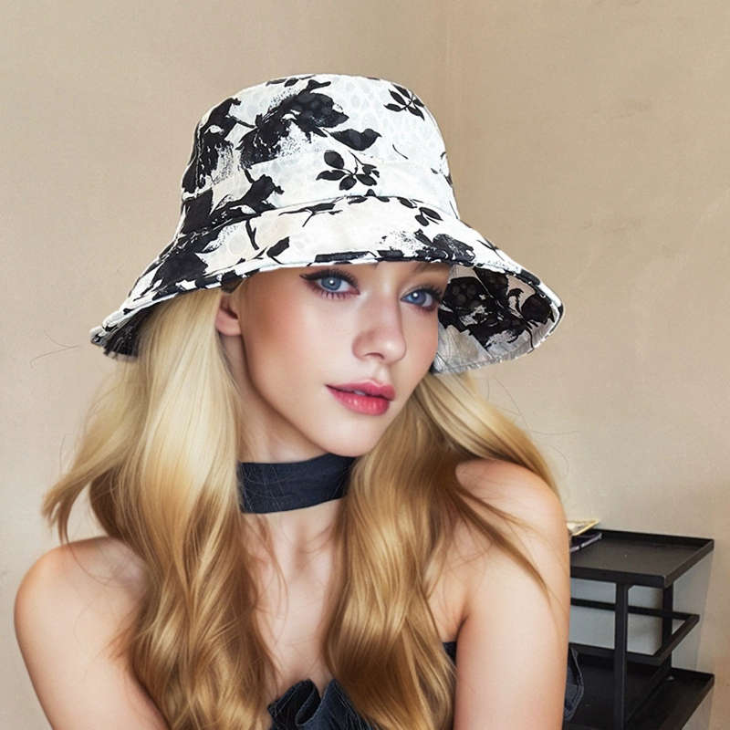 1pc Women'S Stylish Floral Bucket Hat Lightweight Sun-Protective All-Season Use Perfect fo