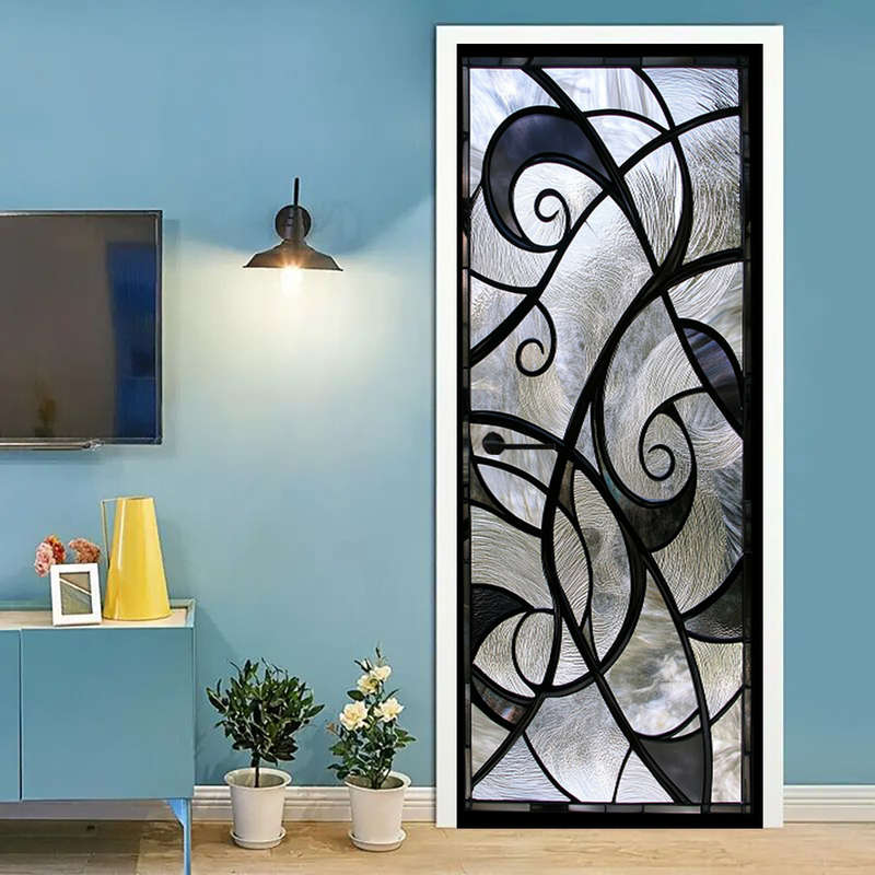 1Pc 76.96x199.9cm Door Window Sticker