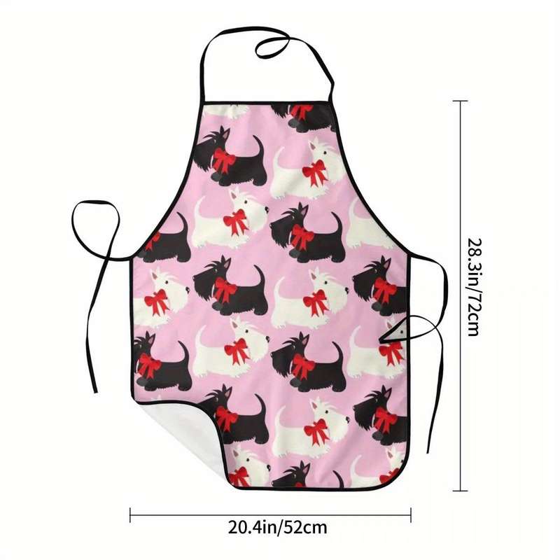 1pcs Funny Cute Scottish Terrier Bib Apron