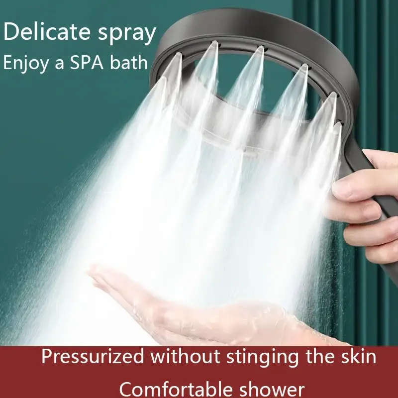 1pc Shower Head With High-Pressure And Water-Saving Design Hand Shower With Mist Spray Unique Star-R