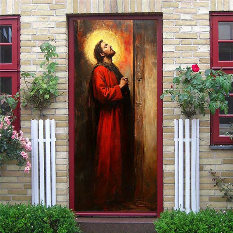 1pc 95.0x214.88cm Jesus Christian Themed Stickers