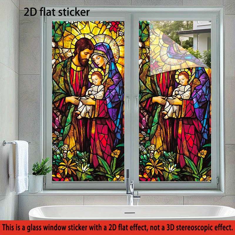 1pc 17.7139.37in   45100cm   Jesus Christian Themed Stickers