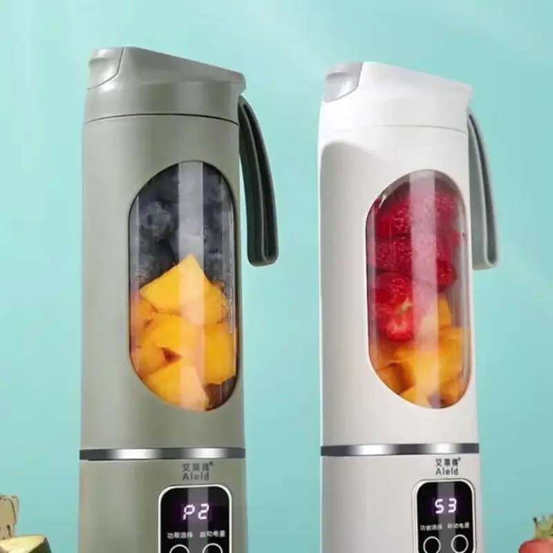1pc USB-Rechargeable Portable Blender & Juicer with Stainless Steel Blade - Compact, Easy Clean, Per