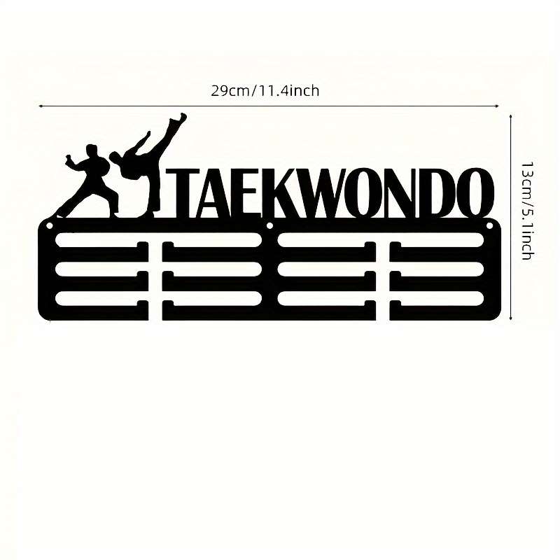 1pc Stylish Metal Taekwondo Trophy Display RackEasy-Install No-Drill Wall-Mounted Home Decor Hol