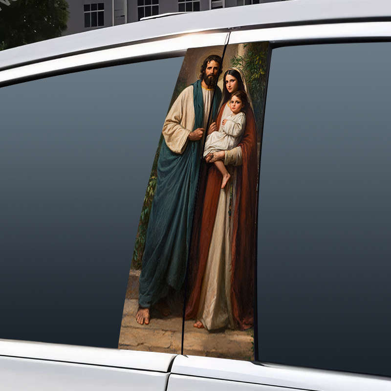 2pcs Jesus Christian Themed Stickers