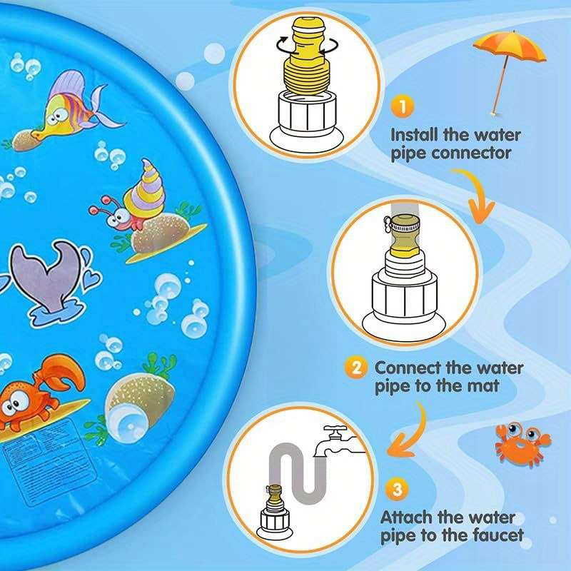 1piece Xl Splash Mat Cooling Pad