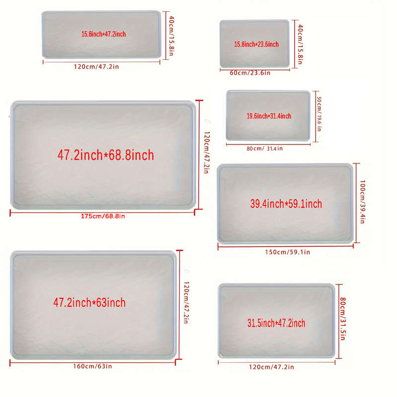 1Pc 19.6x31.4inch 50x80cm Floor Mat