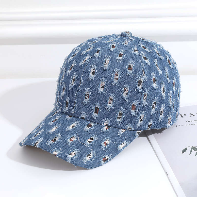 1pc Men'S Women'S Denim Wash Baseball Cap with BEST Embroidery Breathable Breathable Lightw