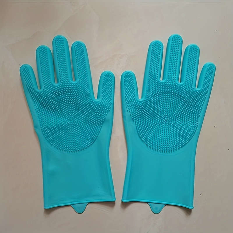 1 Pair Gray Household Cleaning Gloves