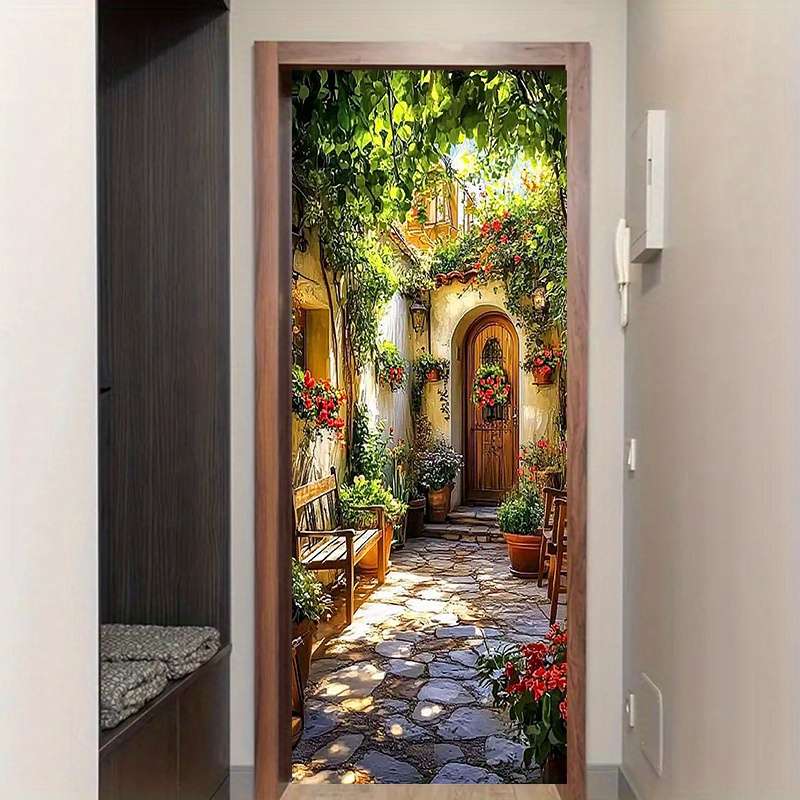 1Pc 77x200cm Door Window Sticker