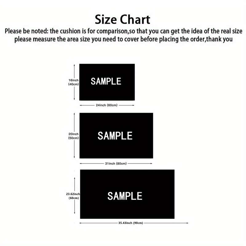 1Pc 15.74x23.62inch 40x60cm Floor Mat