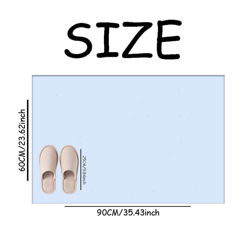1Pc 50x80cm 19.69x31.5inch Floor Mat