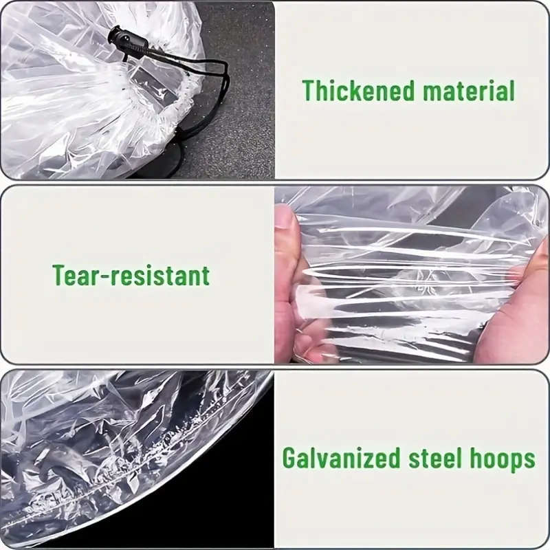 I Mini Greenhouse Tunnel Kit Adjustable Strap Set
