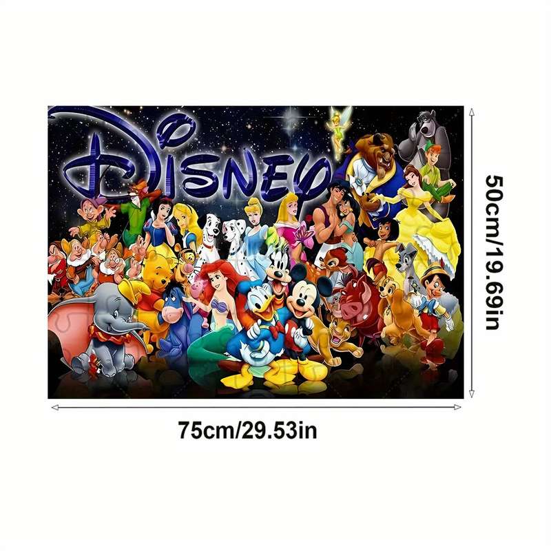 1000pcs Wooden Jigsaw Puzzle 75.01cm x 50.01cm Colorful Cartoon Characters Rela