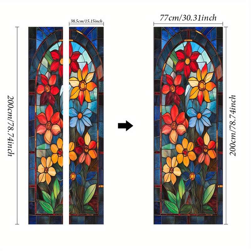 1pc 95.0x209.8cm Jesus Christian Themed Stickers