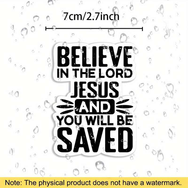 1pc Jesus Christian Themed Stickers