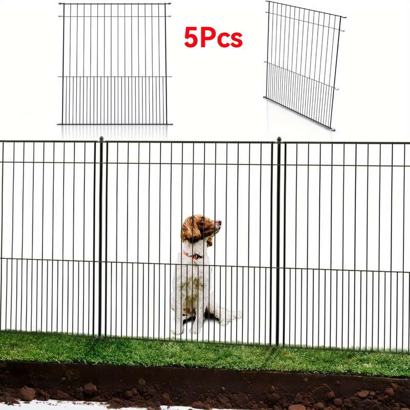 1pc Black size 73.66cm L x 81.28cmH (10 Panels)Pet Cage