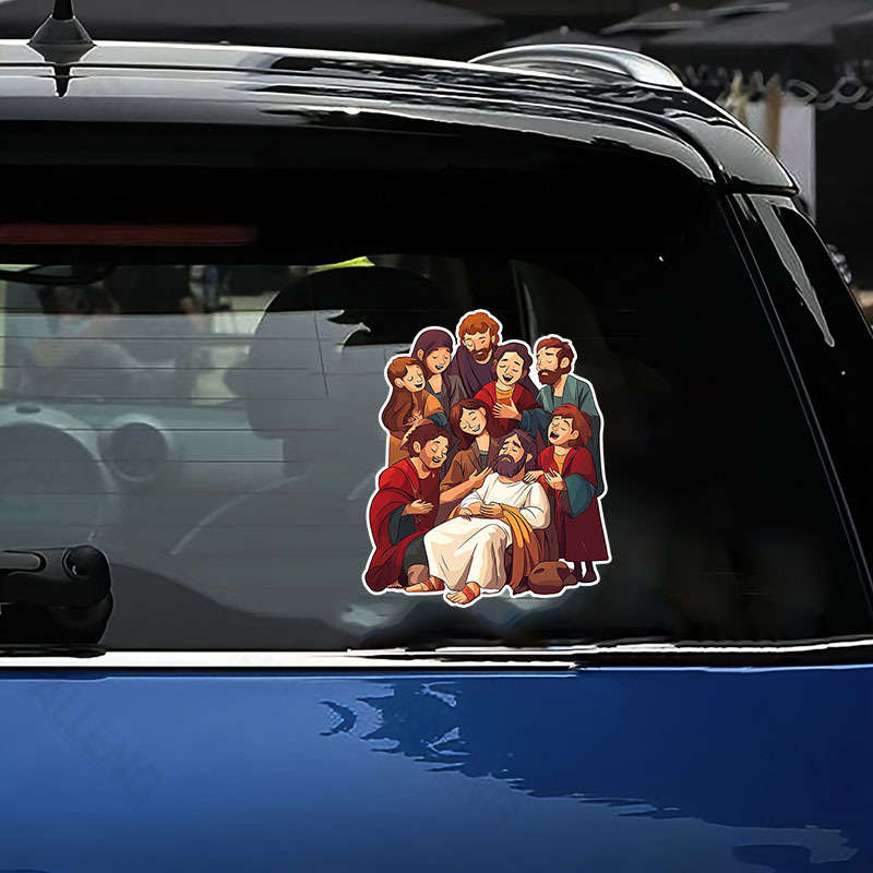 5pcs Jesus Christian Themed Stickers
