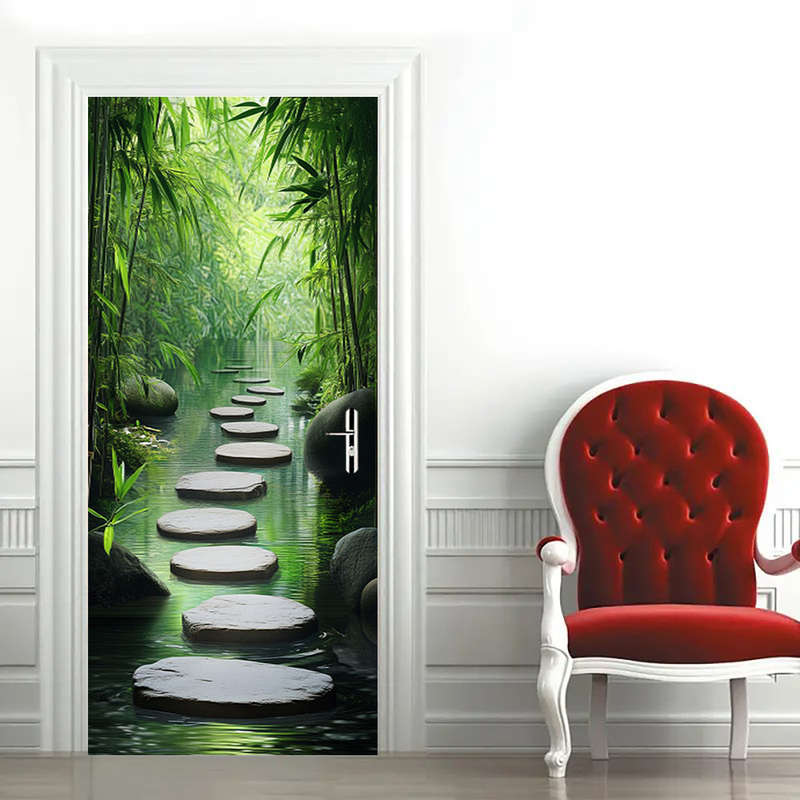 1Pc 76.96x199.9cm Door Window Sticker