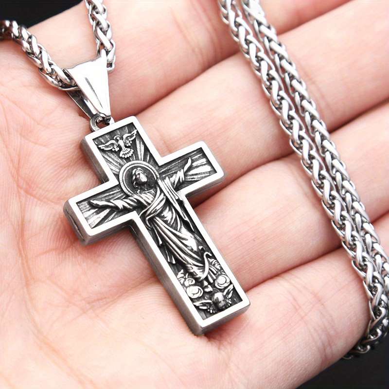 1 Piece 60cm Chain Add Pendant Jesus Theme Pendant