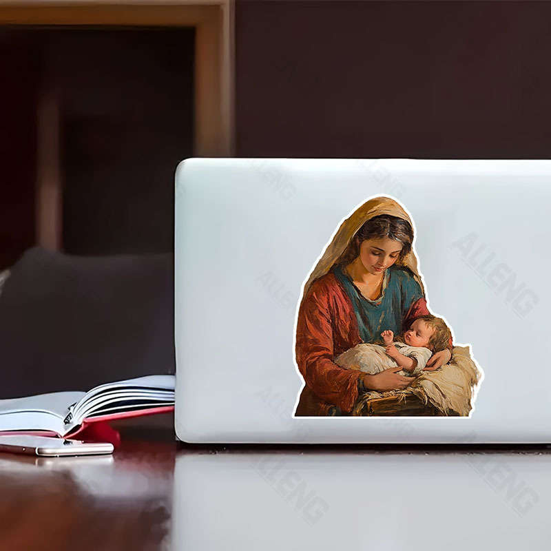 4pcs Jesus Christian Themed Stickers