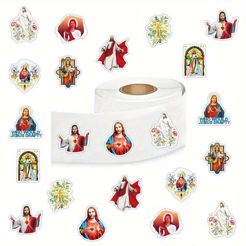 500pcs Jesus Christian Themed Stickers