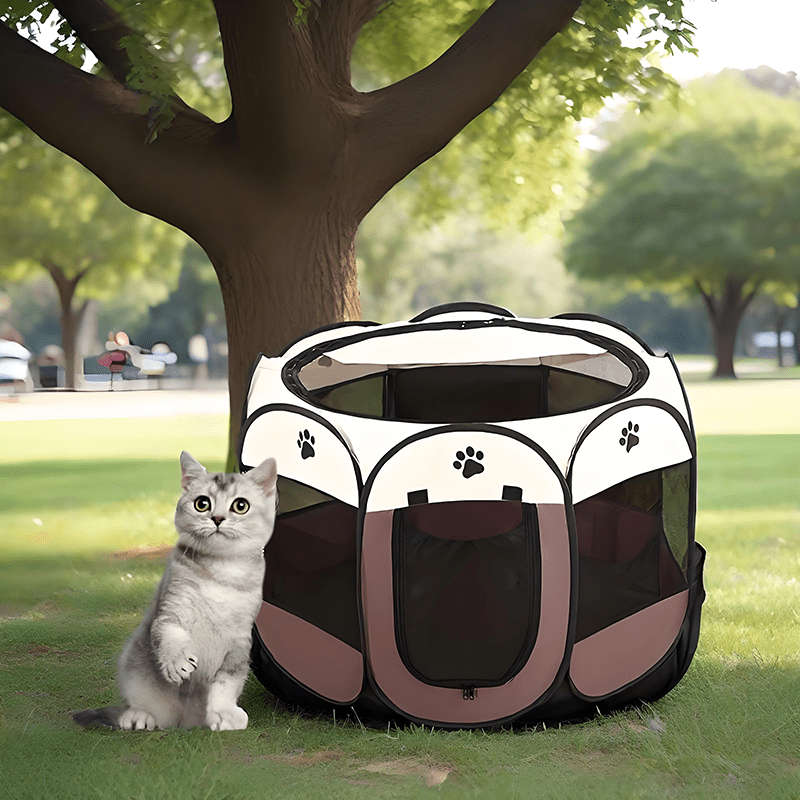 1pc Coffee color size Dimensions: 114 x 114 x 58 cmPet Cage