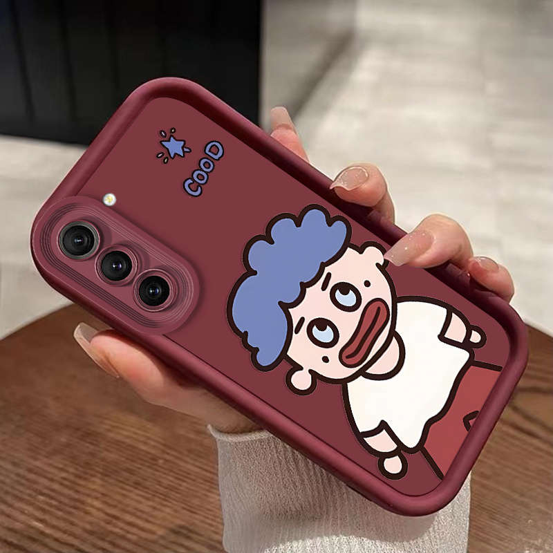 1pc crimson For Samsung Samsung Galaxy S23 FE Phone Cases