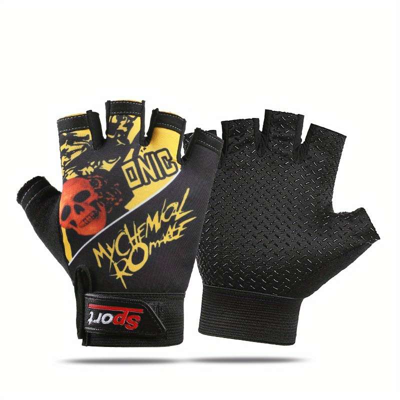 1 Pair Red One Size Outdoor Sports Gloves