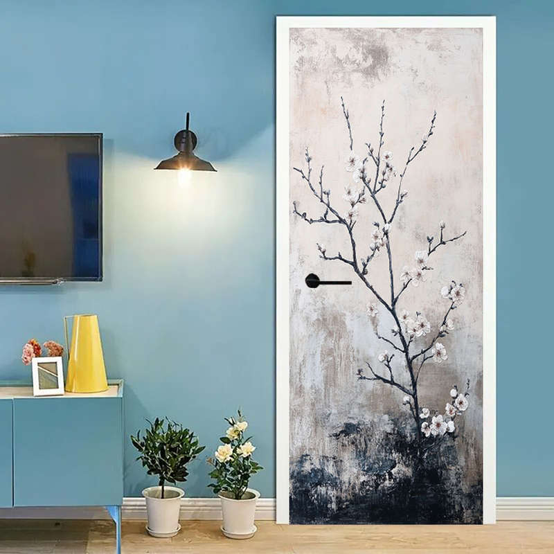 1Pc 95.0x214.88cm Door Window Sticker