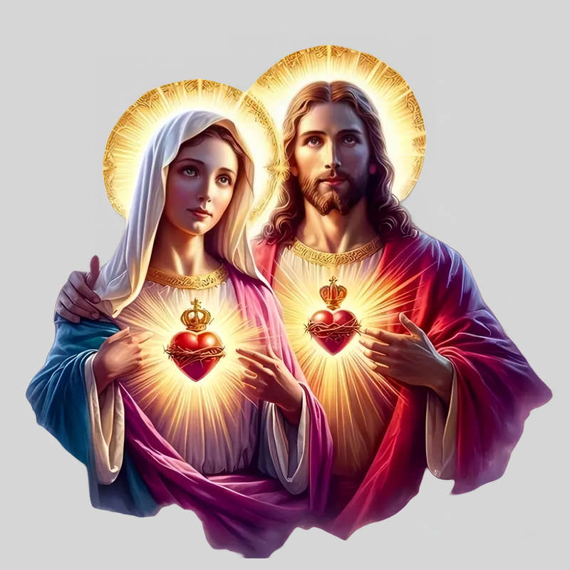 1pc 12.98cm x 11.99cm Jesus Christian Themed Stickers