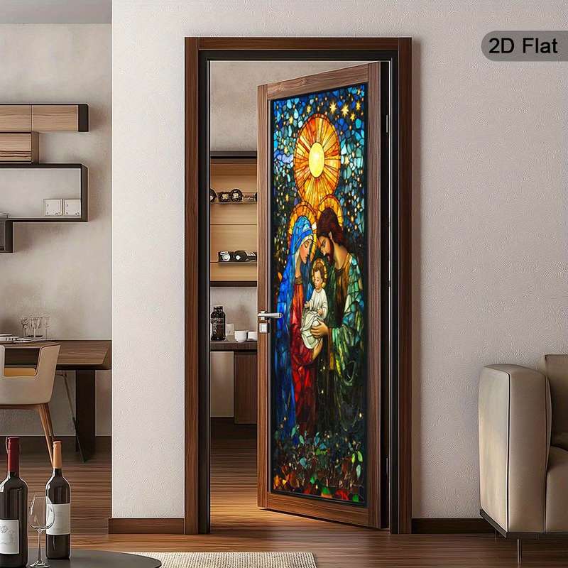 1pc 30.3x78.7 inches   77x200 cm   Jesus Christian Themed Stickers
