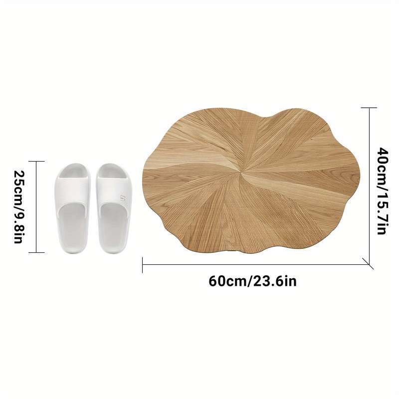 1Pc Khaki 50x80cm 19.69x31.5inch Floor Mat