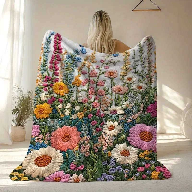 1 Luxe Vintage Floral Blanket 100*150CM