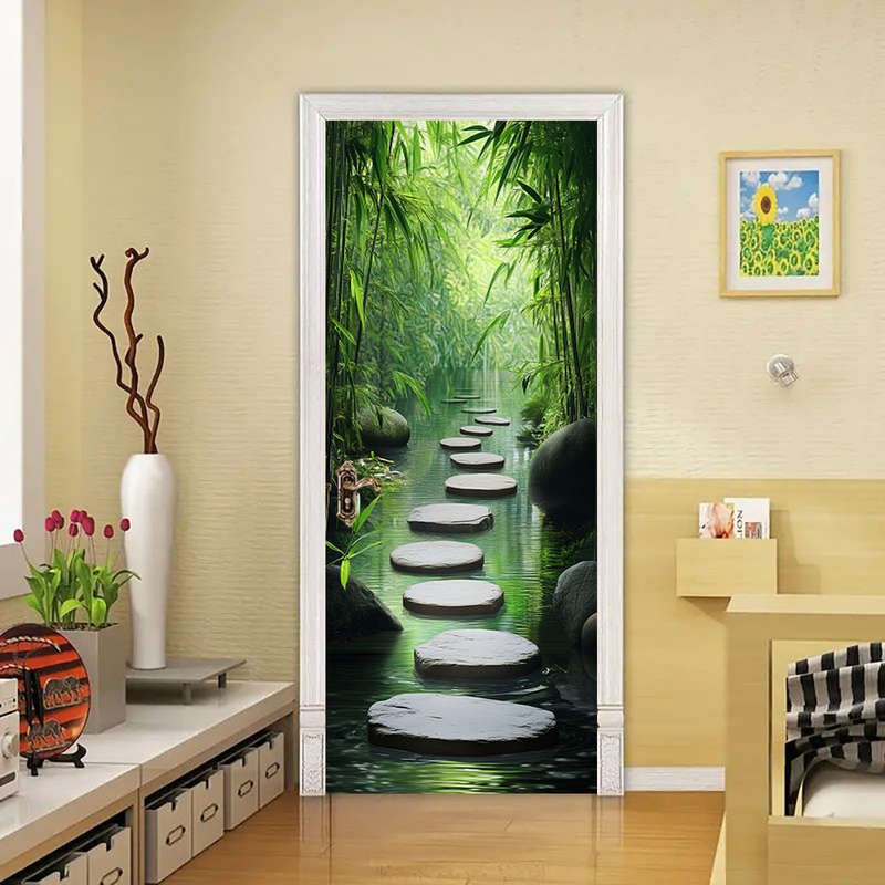 1Pc 76.96x199.9cm Door Window Sticker